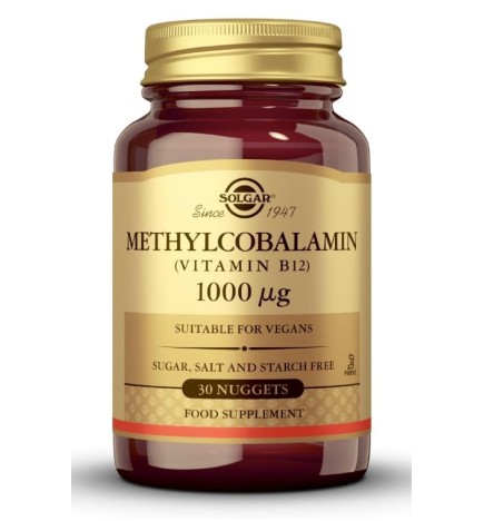 Metilcobalamina 1000 Mcg 30 Comprimidos Masticables Solgar