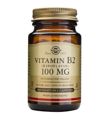 Vitamina B2 100 Mg 100 Cápsulas Solgar