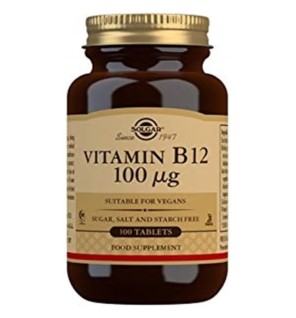Vitamina B12 100 Mcg 100 Comprimidos Solgar