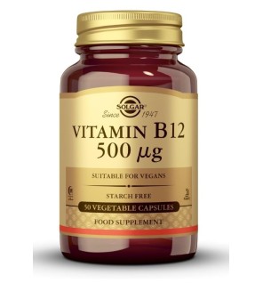 Vitamina B12 500 Mcg 50 Cápsulas Solgar