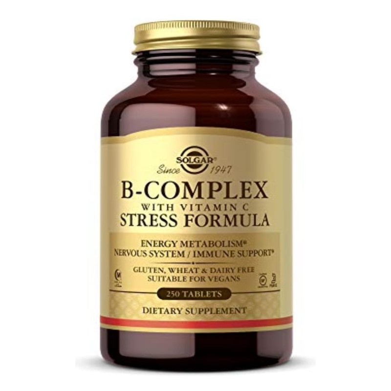 B-Complex Con Vitamina C 250 Comprimidos Solgar B-Complex Con Vitamina C 250 Comprimidos Solgar