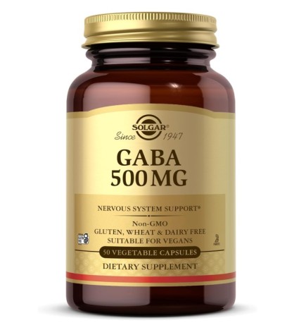 Gaba 500 Mg 50 Cápsulas Solgar