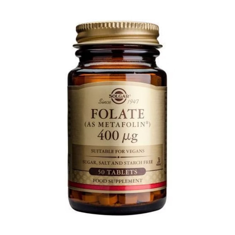 Folato (como Metafolin®) 400 µg 100 comprimidos Solgar