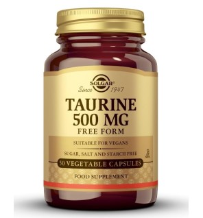 Taurina 500 Mg 50 Cápsulas Solgar