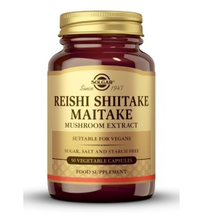 Reishi Shiitake Maitake 50 Cápsulas Solgar