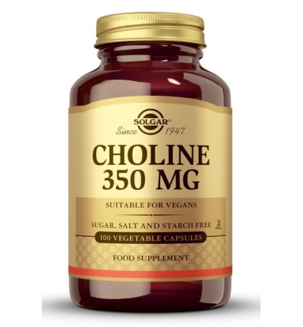 Colina 350 Mg 100 Cápsulas Solgar