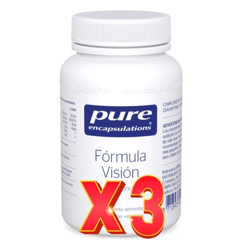 Pack de 3 unidades Fórmula Visión 60 cápsulas Pure Encapsulation Pack de 3 unidades Fórmula Visión 60 cápsulas Pure Encapsulation