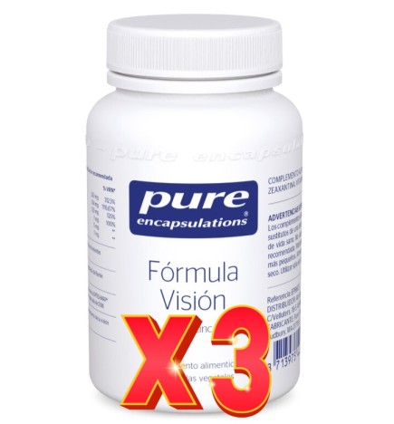 Pack de 3 unidades Fórmula Visión 60 cápsulas Pure Encapsulation