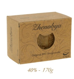 Jabon de Alepo 60% Aceite de Oliva y 40% 190g Zhenobya