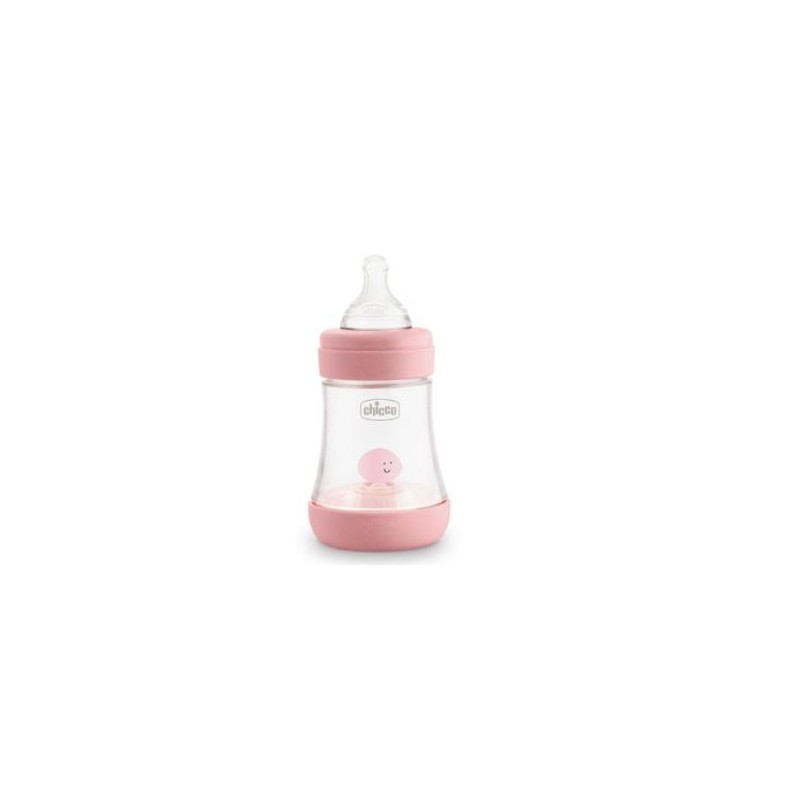 Biberon Perfect5 0 M + 150 Ml Sil Rosa Chicco