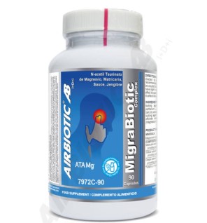 Migrabiotic Complex (Magnesio Ata Mg®, Matricaria, Sauce Y Jengibre)  90 Caps Airbiotic