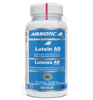 Lutein Ab Complex (Luteína, Zeaxantina, Vitamina A, Mirtilo, Semilla De Uva Y Zarzamora) 60 Caps Airbiotic