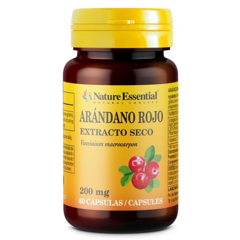 Arandano rojo 5000 mg (ext seco 200 mg) 60 capsulas Nature Essential