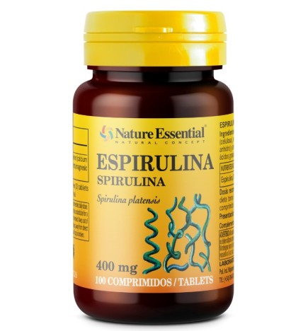Espirulina 400 mg 100 comprimidos Nature Essential
