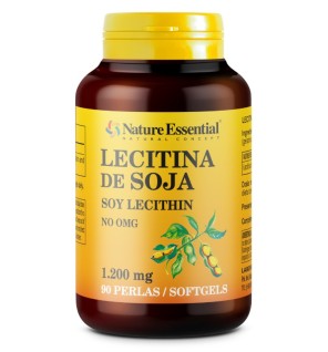 Lecitina de soja 1200 mg 90 perlas Nature Essential