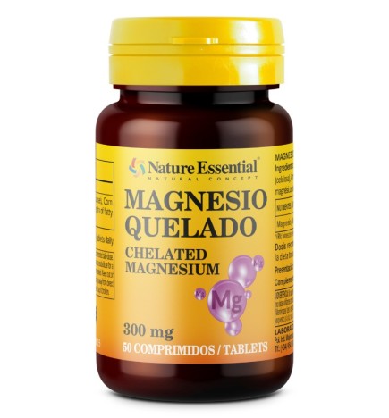 Magnesio 300 mg (Quelado) 50 comprimidos Nature Essential