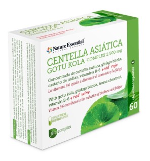 Centella asiatica (complex) 2500 mg 60 capsulas vegetales Nature Essential