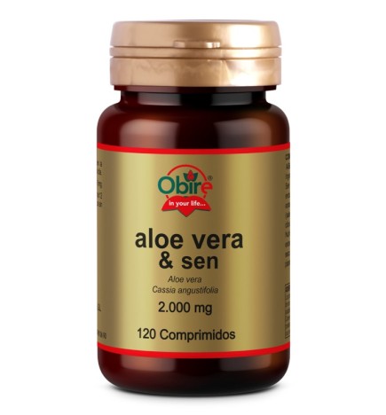 Aloe vera 2000 mg con sen 120 comprimidos Obire