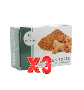 Pack de 3 unidades Plantagen Forte 40 Cápsulas Botania