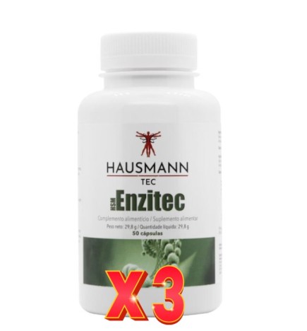 Pack de 3 unidades Hsm Enzitec 50 Cápsulas Hausmann