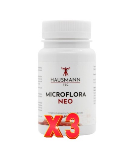 Pack de 3 unidades Microflora Neo 30 Cápsulas Hausmann