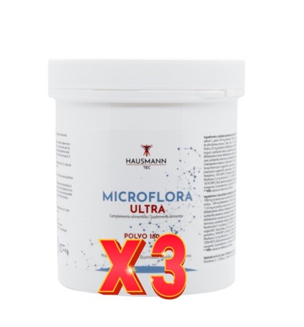 Pack de 3 unidades Microflora Ultra 180 Gramos Hausmann