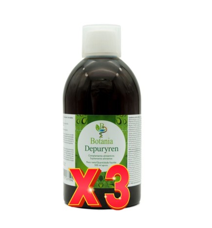 Pack de 3 unidades Depuryren Jarabe 500 Ml Botania