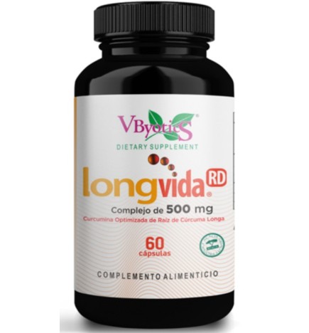 Longvida® Cúrcuma Optimizada 60 Cápsulas Vegetales Vbyotics