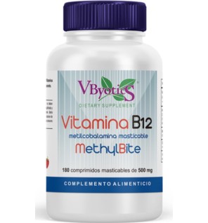 Methylbite Metilcobalamina Masticable 180 Pastillas Masticables Vbyotics