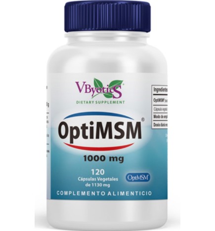 Metil-Sulfonil-Metano (Msm) Optimsm® 120 Cápsulas Vegetales Vbyotics