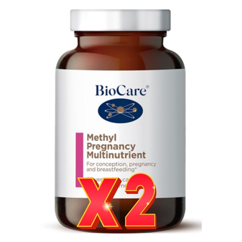 Pack de 2 unidades Methyl Pregnancy Multinutrient 60 Cápsulas Vegetales Biocare