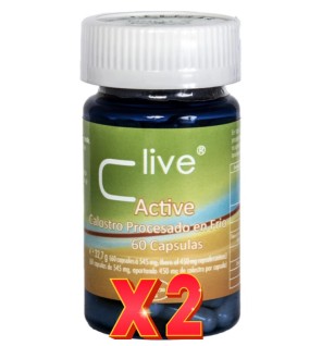 Pack de 2 unidades C-Live Active 60 Cápsulas Vbyotics