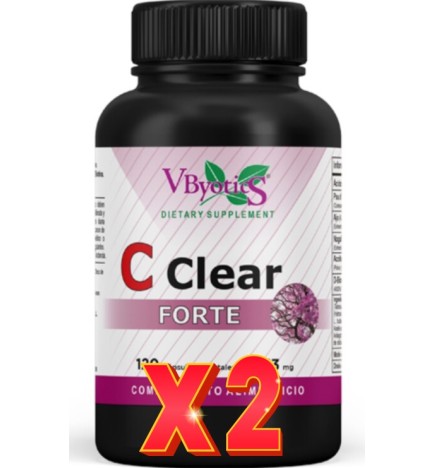 Pack de 2 unidades Candida Clear Forte 120 Cápsulas Vegetales Vbyotics