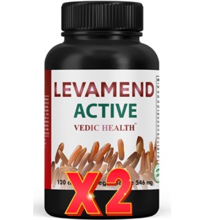 Pack de 2 unidades Levamend Active 120 Cápsulas Vegetales Vbyotics