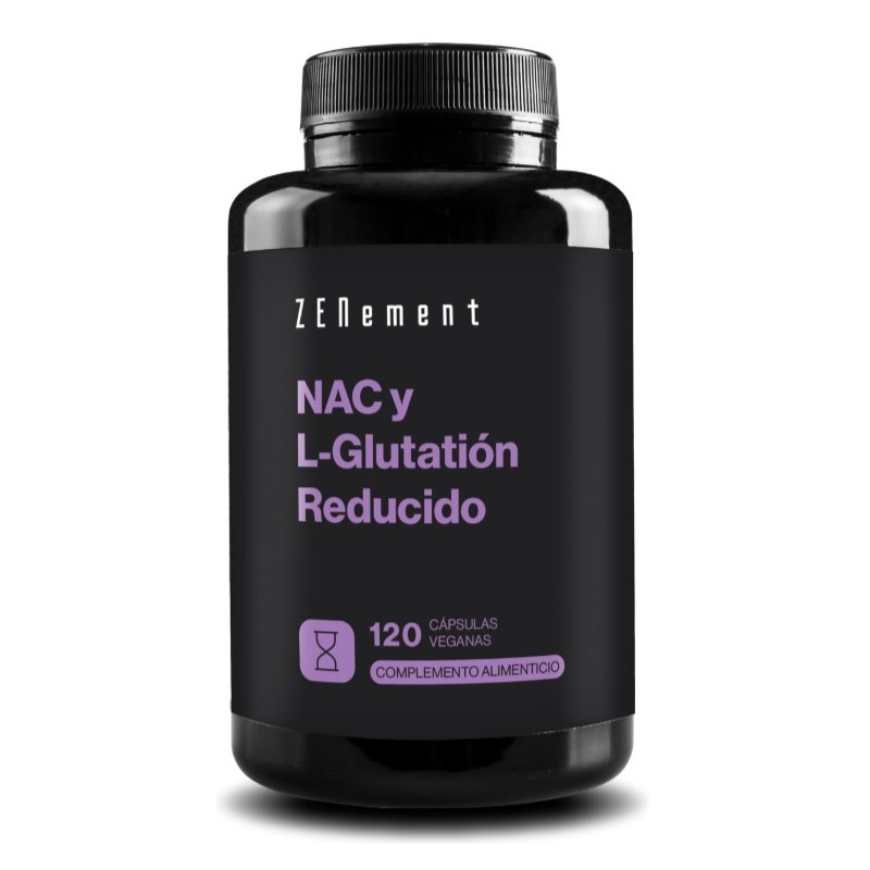 NAC y L-Glutatión Reducido 120 Cápsulas Veganas Zenement NAC y L-Glutatión Reducido 120 Cápsulas Veganas Zenement