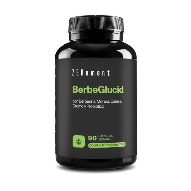 BerbeGlucid, Control Glucosa y Carbohidratos, con Berberina, More 90 Cápsulas Veganas Zenement BerbeGlucid, Control Glucosa y Carbohidratos, con Berberina, More 90 Cápsulas Veganas Zenement