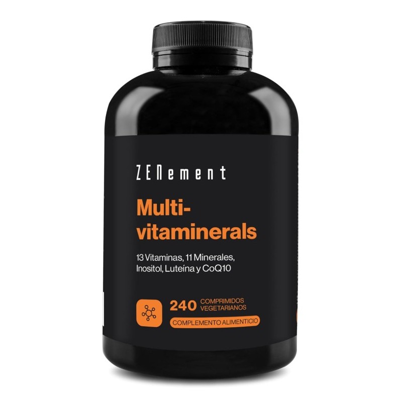 Multivitaminerals 13 Vitaminas 12 Minerales Y Luteína 240 Comprimidos Vegetarianos Zenement