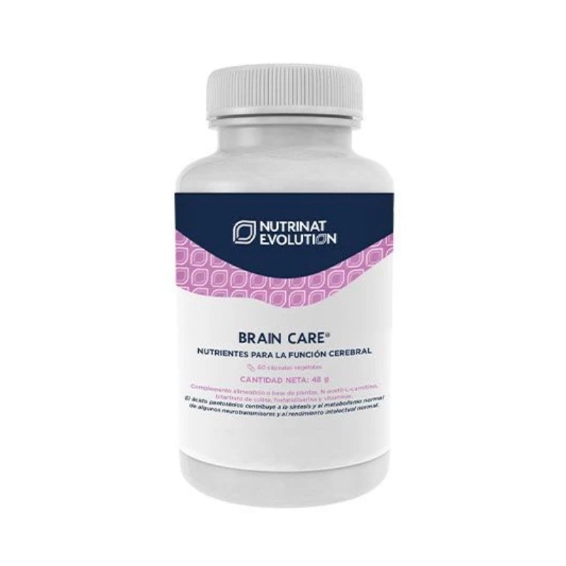 Brain Care 60 Cápsulas Vegetales Nutrinat Evolution Brain Care 60 Cápsulas Vegetales Nutrinat Evolution