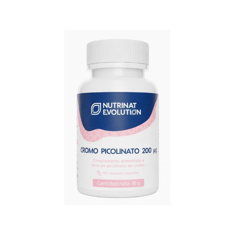 Cromo Picolinato 200 µg 60 Cápsulas Vegetales Nutrinat Evolution