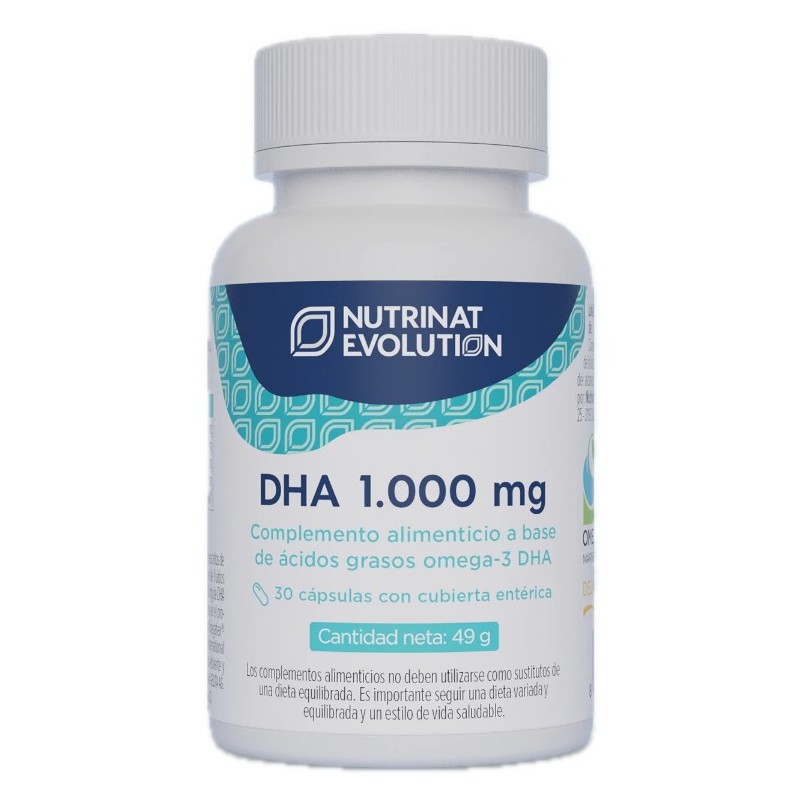 Dha 1000 Mg 30 Cápsulas Nutrinat Evolution