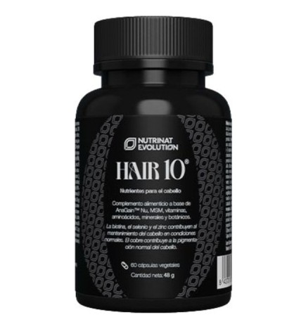 Hair 10 60 Cápsulas Vegetales Nutrinat Evolution