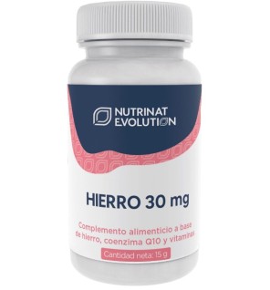 Hierro 30 Mg 30 Cápsulas Vegetales Nutrinat Evolution