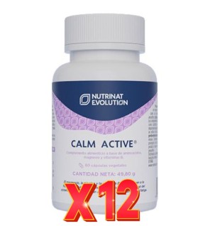 Pack de 12 unidades Calm Active 60 Cápsulas Vegetales Nutrinat Evolution