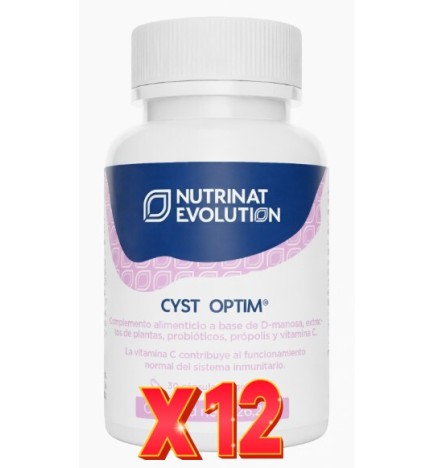 Pack de 12 unidades Cyst Optim 30 Cápsulas Vegetales Nutrinat Evolution