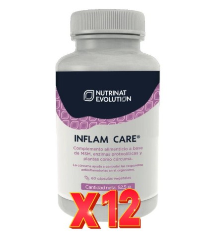 Pack de 12 unidades Inflam Care 60 Cápsulas Vegetales Nutrinat Evolution