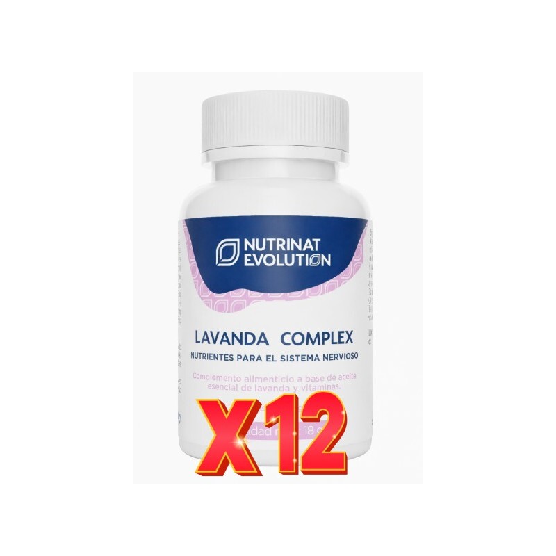 Pack de 12 unidades Lavanda Comprimidoslex 30 Cápsulas Vegetales Nutrinat Evolution Pack de 12 unidades Lavanda Comprimidoslex 30 Cápsulas Vegetales Nutrinat Evolution