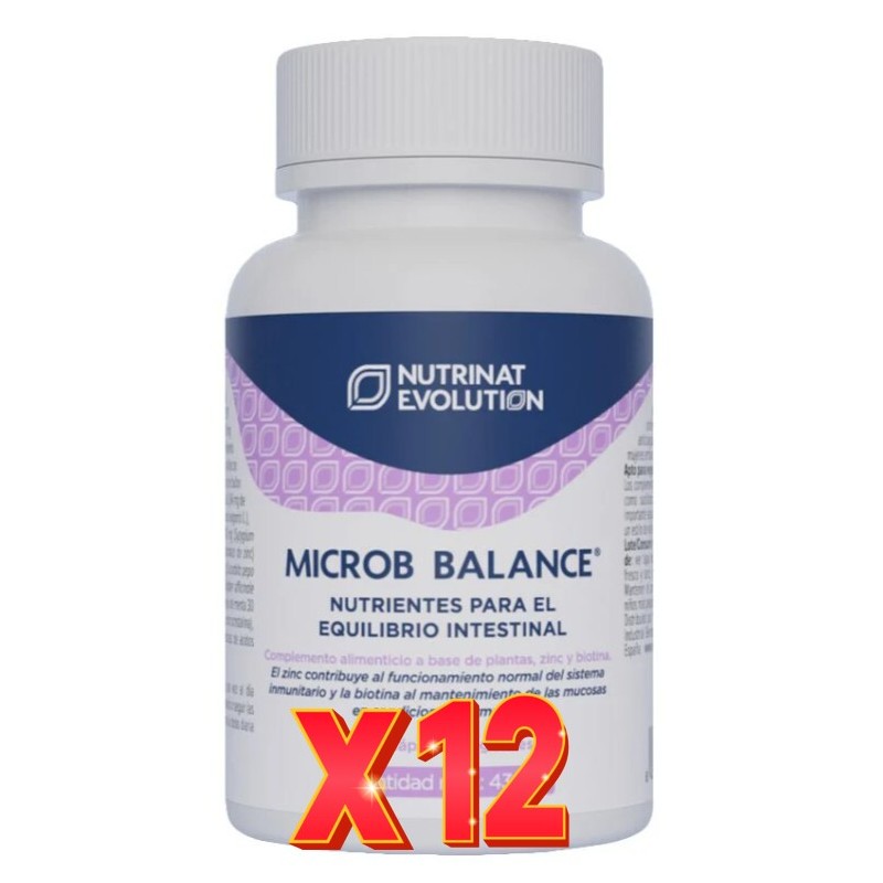 Pack de 12 unidades Microb Balance 60 Cápsulas Vegetales Nutrinat Evolution Pack de 12 unidades Microb Balance 60 Cápsulas Vegetales Nutrinat Evolution