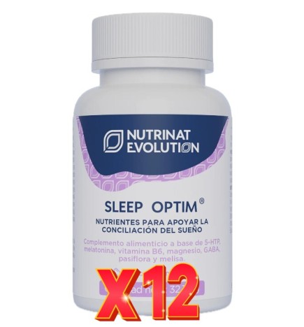 Pack de 12 unidades Sleep Optim 30 Comprimidos Nutrinat Evolution