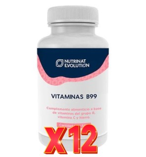 Pack de 12 unidades Vitaminas B99 60 Cápsulas Nutrinat Evolution