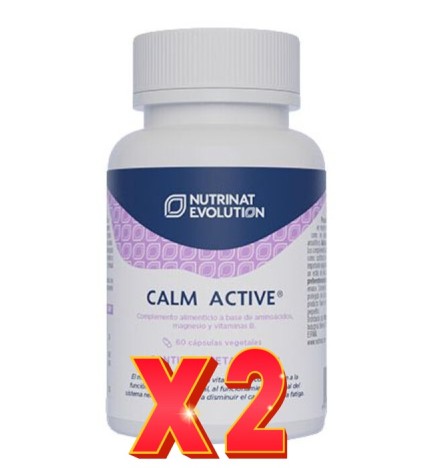 Pack de 2 unidades Calm Active 60 Cápsulas Vegetales Nutrinat Evolution